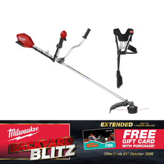 Milwaukee M18 FUEL Brushcutter/Line Trimmer with Harness 18V - Bare Tool