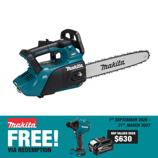 Makita XGT Cordless Chainsaw Top Handle 350mm 40v - Bare Tool