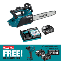 Makita XGT Cordless Chainsaw Top Handle 350mm 40V 4Ah
