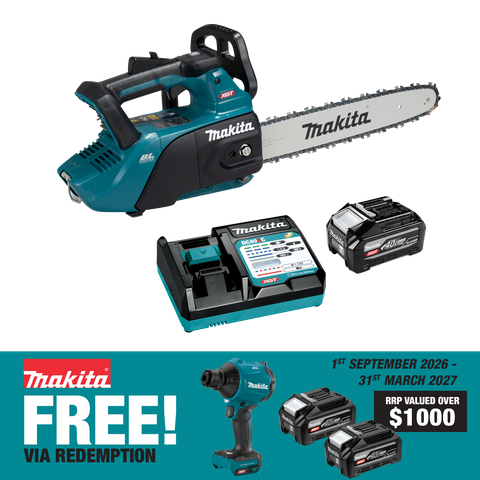 Makita XGT Cordless Chainsaw Top Handle 350mm 40V 4Ah