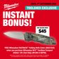 Milwaukee M12 Cordless Compact Inflator 12v - Bare Tool with Bonus Knife