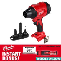 Milwaukee M18 Cordless High Speed Blower 18V - Bare Tool with Bonus Screwdriver