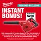 Milwaukee M18 FUEL Cordless 4pc Kit 4A3 18V 5Ah with Bonus Blower