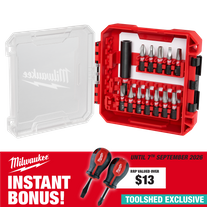 Milwaukee SHOCKWAVE Impact Bit Set 13PC with Bonus Stubby Screwdriver Set