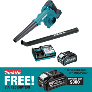 Makita XGT Cordless Blower with Garden Nozzle 40V 4Ah