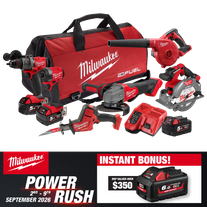 Milwaukee M18 FUEL Cordless Power Pack Brushless 6pc Kit 6A4 18v 5Ah With Bonus