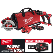 Milwaukee M18 FUEL Cordless Power Pack Brushless 3pc Kit 3D3 18V 5Ah With Bonus