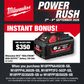 Milwaukee M18 FUEL Cordless Power Pack Brushless 3pc Kit 3D3 18V 5Ah With Bonus