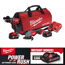 Milwaukee M18 FUEL Cordless Hammer Drill & Angle Grinder 2C3 18V 5Ah With Bonus