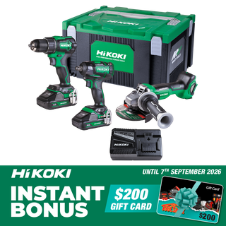 HiKOKI Cordless Combo Kit Brushless 3pc 18V with Bonus $200 Gift Card