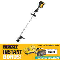 DEWALT FLEXVOLT Line Trimmer D-Handle 42cm 54V - PLAIN CARTON with BONUS