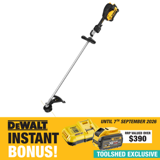 DEWALT FLEXVOLT Line Trimmer D-Handle 42cm 54V - PLAIN CARTON with BONUS