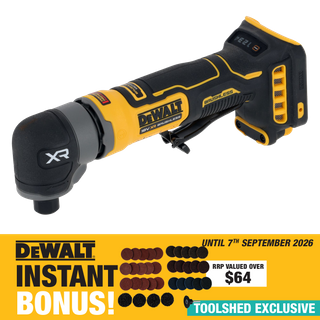 DEWALT Cordless Die Grinder Right Angle Compact 18V - Bare Tool  with BONUS