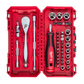 Milwaukee Socket and Bit Set 1/4in Dr Metric 38pc with Bonus Tape Measure