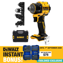 DEWALT 18V XR Brushless Multi-Head Drill Driver - Bare Tool with BONUS