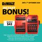 DEWALT TOUGHSYSTEM Twin Pack Organisers with BONUS