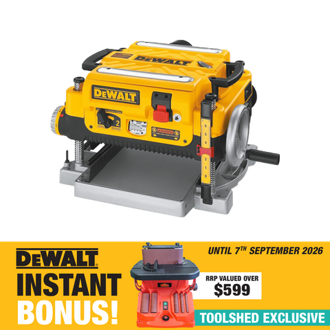 DEWALT Thicknesser Portable 330x152mm with BONUS
