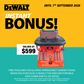 DEWALT Thicknesser Portable 330x152mm with BONUS