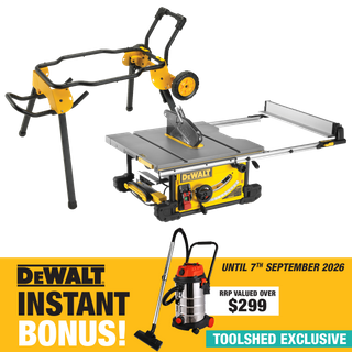DEWALT Heavy Duty Table Saw with Stand and BONUS