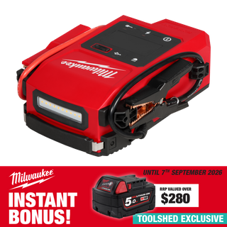 Milwaukee M18 HOTSHOT Jump Starter 2000A 18V with BONUS Battery