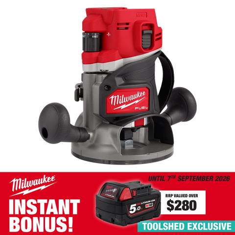 Milwaukee M18 FUEL Router 1/2in 18V with BONUS Battery