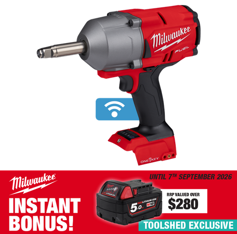 Milwaukee M18 FUEL ONE-KEY Impact Wrench Extended Anvil 1/2in 18V with BONUS