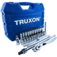 TRUXON 1/2in Dr Imperial Socket Set 26pc with Compact Organiser