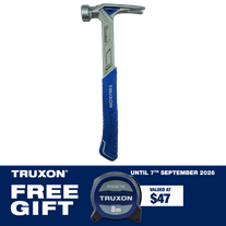 TRUXON Anti Vibration Titanium Claw Hammer 14oz with 8m Tape Measure