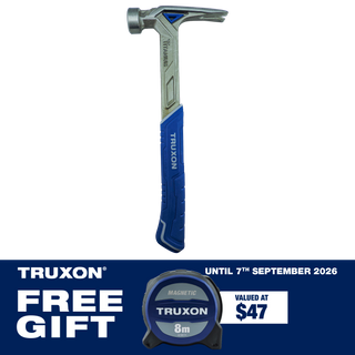 TRUXON Anti Vibration Titanium Claw Hammer 14oz with 8m Tape Measure