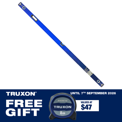 TRUXON MAX-VIS 1800mm Magnetic Spirit Level with 8m Tape Measure
