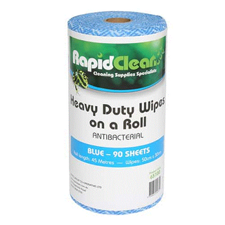 WIPES HEAVY DUTY BLUE ANTIBAC