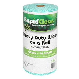 WIPES HEAVY DUTY GREEN ANTIBAC