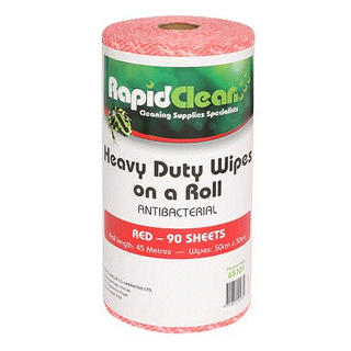 WIPES HEAVY DUTY RED ANTIBAC