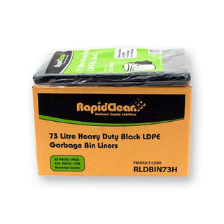 BIN LINER 73L HD BLACK X 250 F