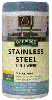 WIPES STAINLESS STEEL 100 PACK