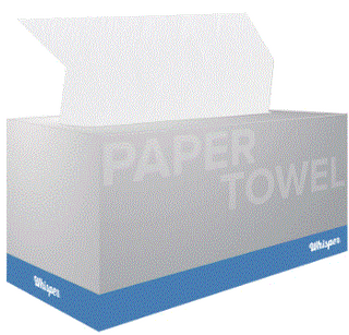 WHISPER HAND TOWEL BOX