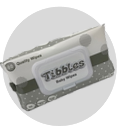 TIBBLES BABY WIPES 80pk x 18