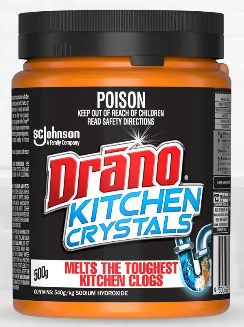 DRANO KITCHEN CRYSTALS 500G