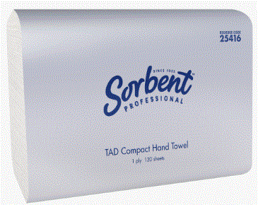SORBENT COMPACT HAND TOWEL