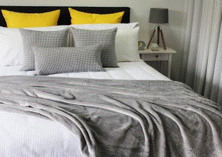 LUXE BLANKET SINGLE SILVER