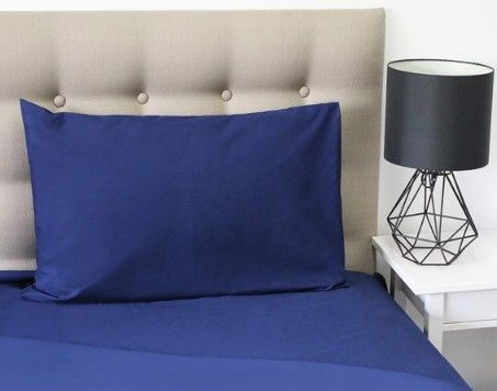 DOUBLE FITTED SHEET NAVY