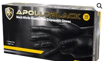 NITRILE GLOVES BLACK XXL