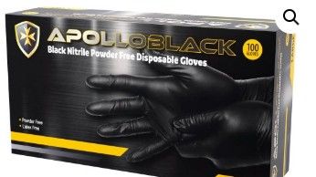 NITRILE GLOVES BLACK XXL