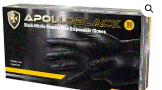 NITRILE GLOVES BLACK XXL