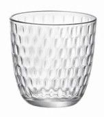 SLOT WATER GLASS CLEAR