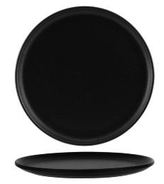 BLACK ROUND COUPE PLATE 340mm