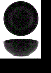 BLACK CEREAL BOWL 155mm