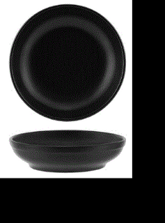 BLACK FLARED BOWL 230mm