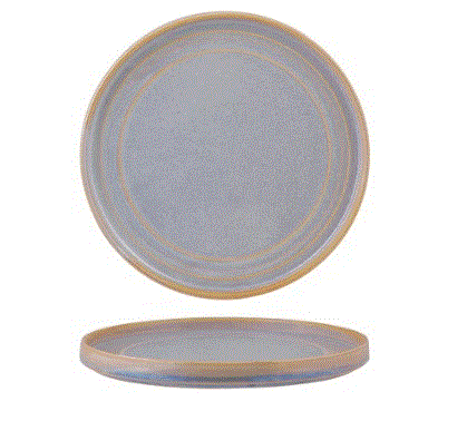 AZURE BLUE WALLED PLATE 225mm
