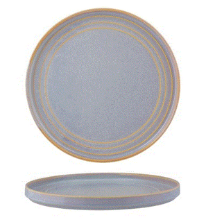 AZURE BLUE WALLED PLATE 275mm